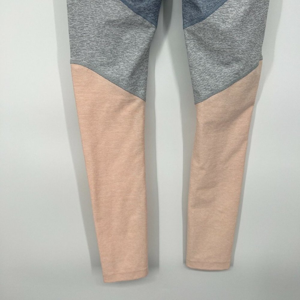 Outdoor Voices Springs 7/8 Leggings Blue Gray Pink Colorblock - Picture 10 of 10
